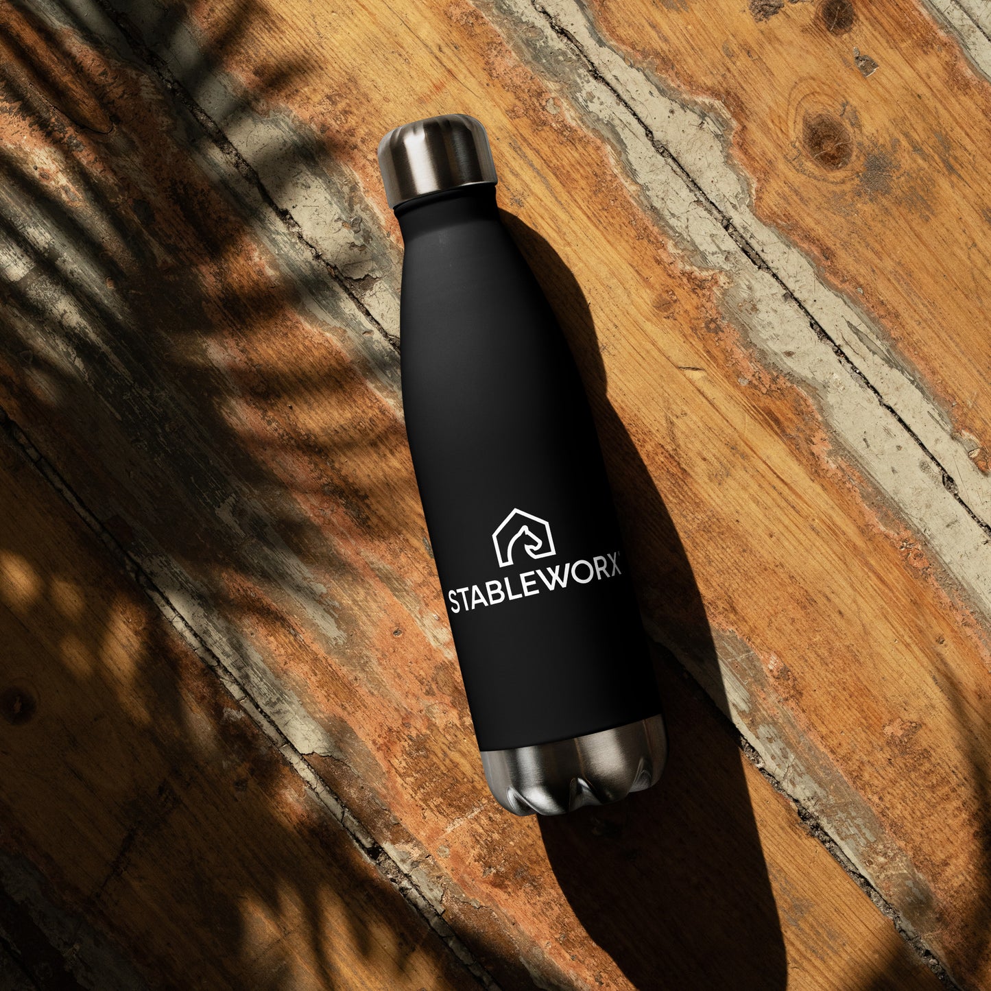 Stableworx® Stainless Steel Water Bottle in Black